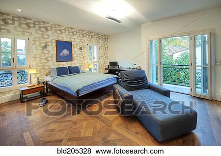 Masculine Decorated Bedroom View Large Photo Image Stock Photo - Masculine Decorated Bedroom. Fotosearch