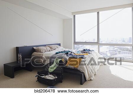 Stock Photo - Messy Bedroom. Fotosearch