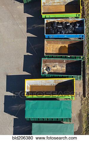 Metal Trash Containers View Large Photo Image Stock Image - Metal Trash Containers. Fotosearch