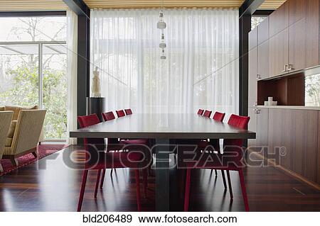 Modern dining room View Large Photo Image Stock Photo - Modern dining room. Fotosearch