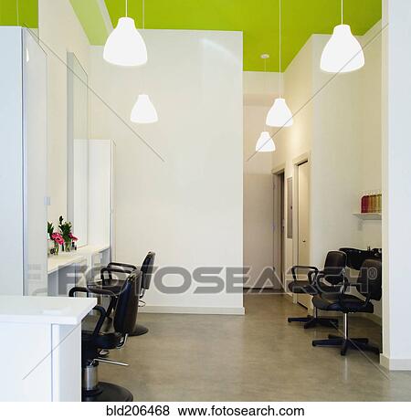 Modern Hair Salon View Large Photo Image Stock Photo - Modern Hair Salon. Fotosearch