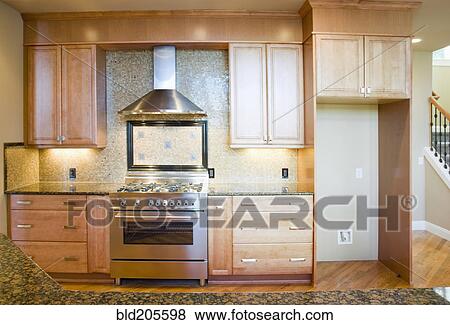 New, luxury kitchen View Large Photo Image Stock Photo - New, luxury kitchen. Fotosearch