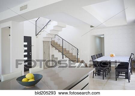 Open floor plan in house View Large Photo Image Stock Image - Open floor plan in house. Fotosearch