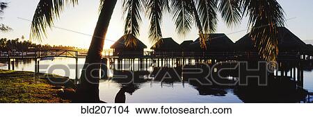 Picture - Over the Water Rooms at Resort. Fotosearch