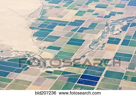 Stock Photograph - Patchwork Fields. Fotosearch