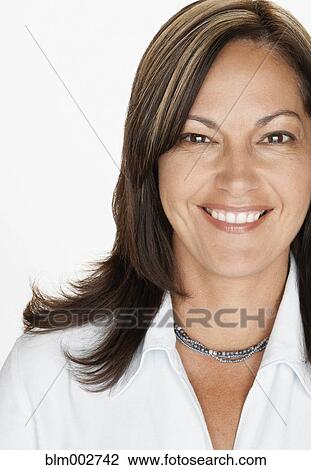 Portrait of Hispanic woman smiling View Large Photo Image Stock Image - Portrait of Hispanic woman smiling. Fotosearch