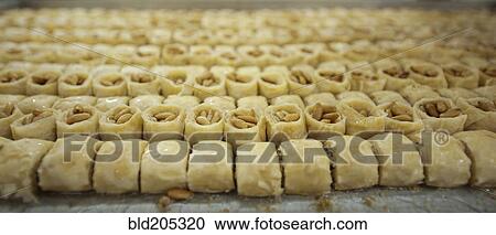 Rows of Baklava View Large Photo Image Stock Image - Rows of Baklava. Fotosearch