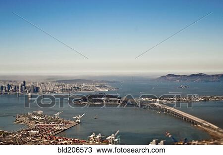 Stock Image - San Francisco Bay and Downtown. Fotosearch