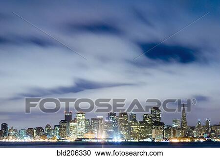 Stock Image - San Francisco Skyline from Treasure Island. Fotosearch
