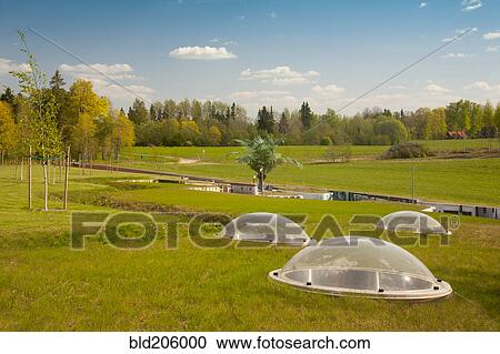 Skylight domes in field View Large Photo Image Stock Image - Skylight domes in field. Fotosearch