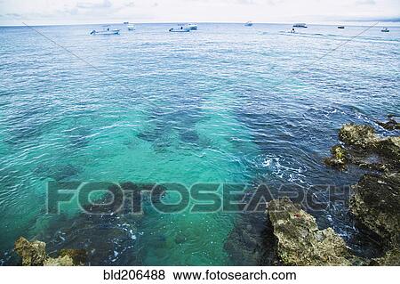 Small Boats Off a Tropical Coast View Large Photo Image Stock Photo - Small Boats Off a Tropical Coast. Fotosearch