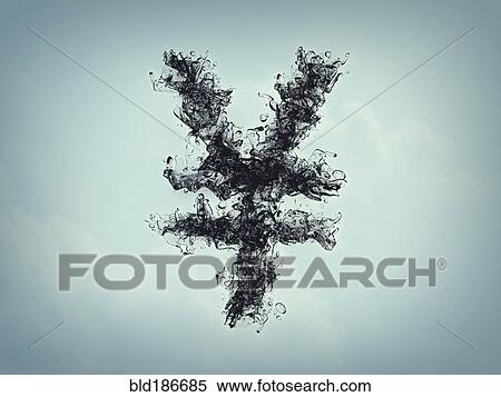 Stock Photography - Smoke forming shape of yen sign. Fotosearch