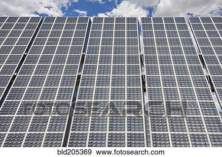 Stock Photo - Solar panels. Fotosearch