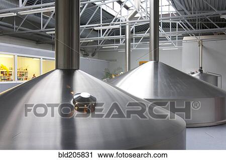 Stainless steel vats View Large Photo Image Stock Image - Stainless steel vats. Fotosearch