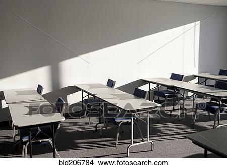 Tables and Chairs in a College Classroom View Large Photo Image Picture - Tables and Chairs in a College Classroom. Fotosearch