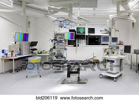 Stock Photo - The operating theatre in a university hospital. Fotosearch