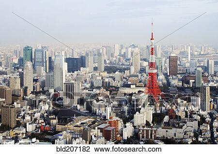 Tokyo Skyline View Large Photo Image Stock Image - Tokyo Skyline. Fotosearch