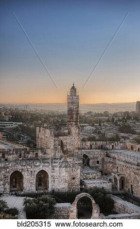 Tower of David View Large Photo Image Stock Photography - Tower of David. Fotosearch