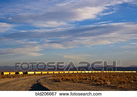 Train Moving Through Desert View Large Photo Image Stock Photo - Train Moving Through Desert. Fotosearch
