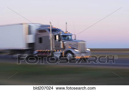 Truck on Texas Highway 287 at Sunrise View Large Photo Image Picture - Truck on Texas Highway 287 at Sunrise. Fotosearch