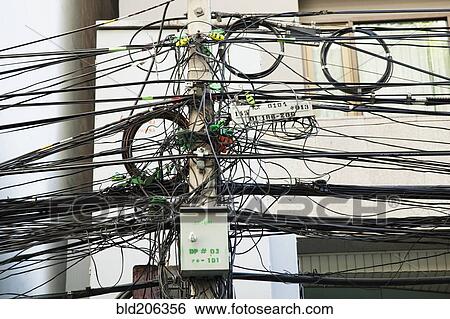 Utility Wires View Large Photo Image Stock Photograph - Utility Wires. Fotosearch