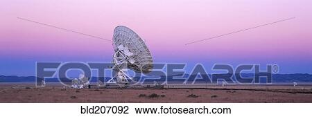 Stock Image - Very Large Array Radio Telescope. Fotosearch