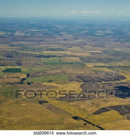 Stock Photography - Wind Turbines on Farmland. Fotosearch