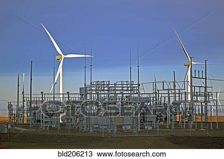 Stock Image - Wind Turbines. Fotosearch