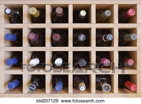 Stock Photo - Wine Rack. Fotosearch