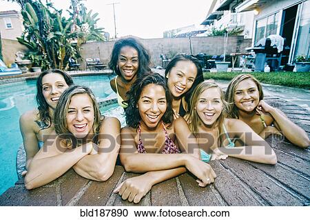 Women relaxing in hot tub View Large Photo Image Stock Image - Women relaxing in hot tub. Fotosearch
