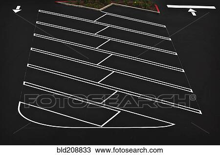 Stock Image - A car park, indoor parking lot. Fotosearch