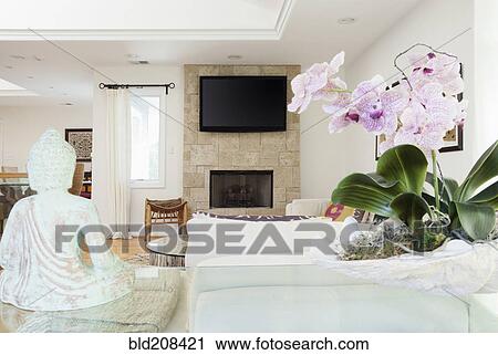 Stock Image - A contemporary living room. Fotosearch