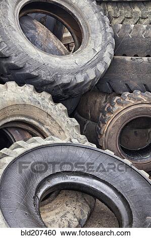 A large heap of old used tires View Large Photo Image Stock Image - A large heap of old used tires. Fotosearch