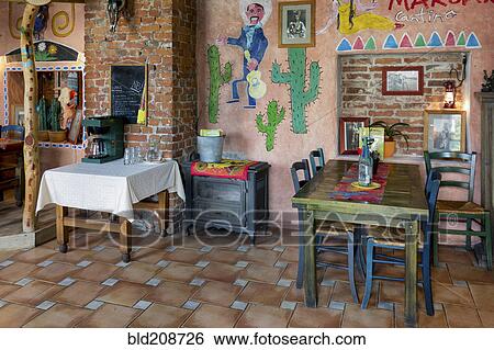 Stock Photograph - A Tex Mex restaurant. Fotosearch