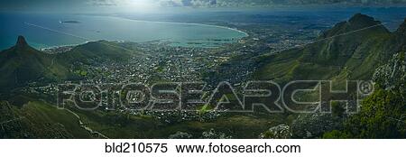 Aerial view of Cape Town, Western Cape, South Africa View Large Photo Image Stock Photography - Aerial view of Cape Town, Western Cape, South Africa. Fotosearch