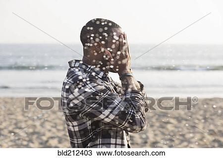 African American man playing on beach View Large Photo Image Stock Image - African American man playing on beach. Fotosearch
