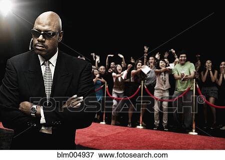 African security guard at red carpet event View Large Photo Image Stock Photo - African security guard at red carpet event. Fotosearch