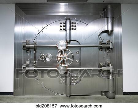 Bank Vault Door Exterior View Large Photo Image Stock Photo - Bank Vault Door Exterior. Fotosearch
