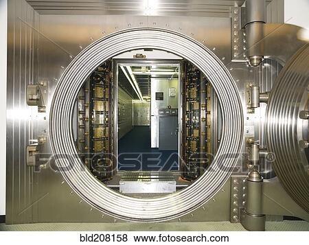 Bank Vault Interior View Large Photo Image Stock Photo - Bank Vault Interior. Fotosearch