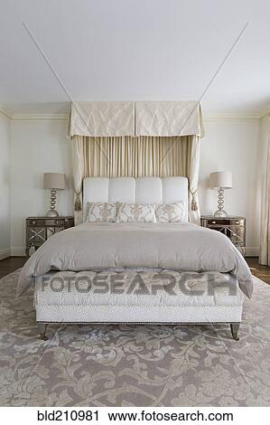 Bench and bed in ornate bedroom View Large Photo Image Stock Image - Bench and bed in ornate bedroom. Fotosearch