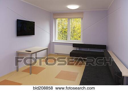 Black couches in a television room View Large Photo Image Stock Photo - Black couches in a television room. Fotosearch