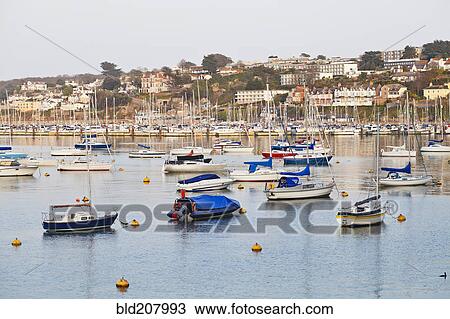 Stock Image - Boats in Harbor. Fotosearch