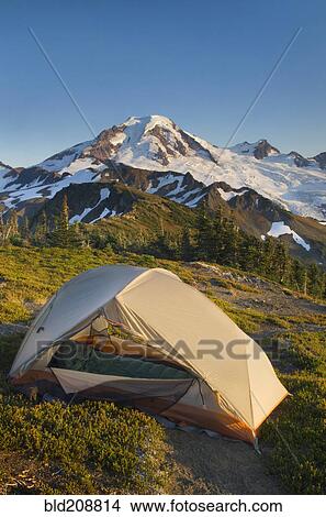 Picture - Campsite on Skyline Divide. Fotosearch