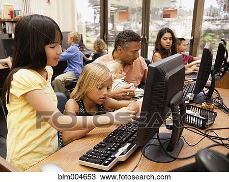 Children working on computers View Large Photo Image Stock Image - Children working on computers. Fotosearch