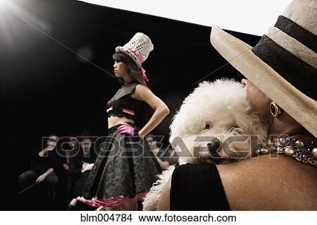 Picture - Chinese model on runway in fashion show. Fotosearch