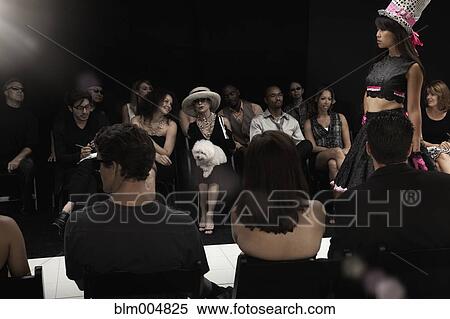Stock Photography - Chinese model on runway in fashion show. Fotosearch