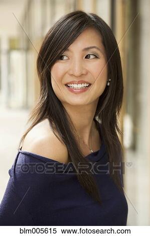 Stock Photography - Chinese woman smiling. Fotosearch