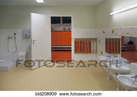 Cloakrooms, toilets and hand basins View Large Photo Image Stock Photo - Cloakrooms, toilets and hand basins. Fotosearch