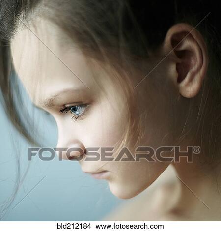 Close up of Caucasian woman's face View Large Photo Image Picture - Close up of Caucasian woman's face. Fotosearch