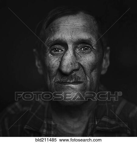 Stock Photography - Close up of Senior Caucasian man's face. Fotosearch